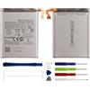 Duotipa Batteria di ricambio EB-BF723ABY 2555 mAh, compatibile con Samsung Galaxy Z Flip 4 SM-F721, con kit di attrezzi di riparazione
