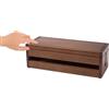 Veemoon Scatola per Cavi in Legno di Paulownia Color Caffè Design Multi-funzionale e Coperchio Staccabile, Organizer Cavi per Casa Dissipazione Termica