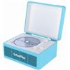 WhatPlus Lettore CD Portatile con Bluetooth 5.2, Batteria Ricaricabile e Altoparlanti Integrati - Design da Valigia Hi-Fi Retrò per Decorazione Domestica, Supporto AUX/Scheda TF - Regalo Ideale (Blu