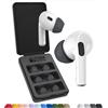 AutoLine Pro Foam Masters Ultra-Premium Memory Foam Ear Tips for AirPods Pro 1st & 2nd Gen | 3 Pairs | Black Magic Ver 6.0 | Secure | Comfort | Better Noise Cancel | Replacement Buds - Space Gray, Small