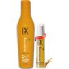 GK Hair Shampoo Protettivo 240ml + Olio di Argan 0.34 Fl Oz - Capelli Colorati Protetti e Idratati - Anti-Crespo, Riparazione Doppie Punte - Capelli Luminosi, Morbidi e Facili da Pettinare - Vegano e