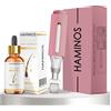 HAMINOS Derma Roller 0,5 mm con Siero Capelli per Donne, Microneedle Roller con Serbatoio, Applicatore Siero per Cuoio Capelluto, Attaccatura, Riga e Zone Meno Folte