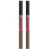 NYX Professional Makeup Gel Sopracciglia Zero to Brow Longwear 05 Ash Brown Effetto Naturale Transfer Resistant Tenuta fino a 2 Giorni Formula Vegana con Scovolino - Set da 2