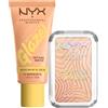 NYX Professional Makeup Fondotinta Buttermelt Glaze Colore 01 Whipped Butta SPF 30 Coprenza Modulabile 30ml + Illuminante Buttermelt Highlighter Colore 10 Glaze it Butta Finish Perlato 5g - Set da 2