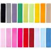 ACYDSR 18 Pezzi Fascia Elastica Capelli, Fascia Capelli Donna Uomo,fasce per capelli da donna larghe, fascia per capelli traspirante per assorbire il sudore