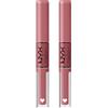 NYX Professional Makeup Shine Loud Rossetto Tonalità Overnight Hero No Transfer Ultra-Pigmentato Gloss Brillante Lunga Tenuta 16h Finish Lucido Colore Intenso Formula con Oli Nutrienti - 2 Rossetti