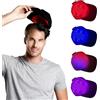 GHIBFBT Cappello a 168 LED a luce rossa per la crescita dei capelli e contro la caduta dei capelli, lunghezza d'onda 460/660/850nm, cuffia per la crescita dei capelli per stimolare la crescita, cuffia per