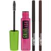 Maybelline New York - Routine trucco look intenso: duo Lasting Drama Eyeliner 36h Sugar & Black Out + Grande Lash Mascara Blackest-Black