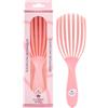Nature Spell FlexiFlow - Spazzola districante per capelli, setole flessibili per una spazzolatura delicata, elimina i nodi e riduce la rottura, adatta a tutti i tipi di capelli, rosa