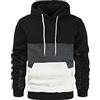 Kobilee Felpa in Pile con Cappuccio Uomo Invernale Moda senza Zip Hoodie Vintage Hoody Manica Lunga Felpe Sweater Felpa con Cappuccio Leggera Sportivi Cotone Pullover Sweatshirt