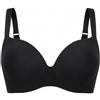 SIELEI Reggiseno Donna Plus 2546 Senza Ferretto, con Coppe Spacer (IT, Taglia della Coppa & Taglia della Fascia, C, 5, Cipria)