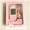 My Melody Sanrio My Melody Flip Phone Sveglia Rosa Snooze Strap Orologio da Tavolo Nuovo