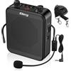 Giecy Amplificatore vocale portatile con microfono cuffia 30W Batteria ricari...