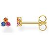 Thomas Sabo orecchini singoli da donna con pietre bianche argento, argento sterling 925