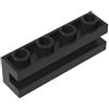 XYEIUGO 2653 Mattoncini Speciali a Cerniera 1x4 con Scanalatura, 50 Pezzi GDS-1193-compatibile con Lego Mattoncini da Costruzione, Colore:Noir 26