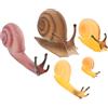 YARNOW Figurina Lumaca Realistica 5 Pezzi in Plastico per Bambini