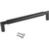 SOTECH 10 x maniglia per mobili maniglia per cucina E9 in acciaio inox nero opaco BA 160 mm/Ø 16 mm con zoccoli in metallo