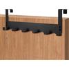Sandiyago Appendiabiti da porta da appendere, robusto gancio per porta, in metallo opaco, salvaspazio, flessibile, con antiscivolo, per tutta la casa (1, 43CM)