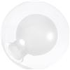 TEMPNAP Paralume vetro rotondo bianco, diametro 10 cm, base G9, copertura per plafoniera da soffitto, facile da installare per interni