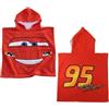 CERDÁ LIFE'S LITTLE MOMENTS Poncho Cars Bambino e Bambina - Poncho per bambini con cappuccio e asciugatura rapida, asciugamano poncho per bambini, spiaggia, piscina ed estate, bagno per bambini leggero e assorbente