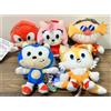 SEGA Portachiavi SONIC & FRIENDS mascotte coda di peluche, Amy, Knuckles, Dr. Eggm...
