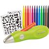 Jolly Aerografo per Bambini, Colore Verde, Set da 20 Pezzi, 44460001