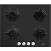bricoleva.it Samet Piano cottura Venere 60 in vetro 4 fuochi nero