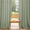 PONY DANCE Tenda Verde Salvia Semitrasparenti Lino 220g/m² per Binario a Soffitto Tende per Salotto Eleganti Linen Curtain Camera da Letto 1 Pezzo L 300 x A 245 CM
