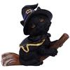 Nemesis Now Tabitha - Piccola Statuetta di Gatto Nero con Manico di Scopa, 11 cm