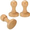 PATIKIL Maniglia Tonda in Legno da 40 Mm, Pz3 Supporti in Gomma per Timbri, Maniglie per Cassetti, per Creare Timbri Fai-Da-Te, Scrapbooking, Marrone