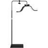 yAyusi Lampada per Ciglia da Terra a Nuvole con Supporto Telefono, Pieghevole Retrattile Lampada per Extension Ciglia, Luce ad Anello di Bellezza a LED Dimmerabile per Cura della Pelle/Tatuaggi (Nero)