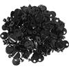 Baluue 200 set Clip Fermo Cornice Foto in Ferro Nero con Viti Fermagli Girevoli per Supporto e Fissaggio Pannelli Posteriori Accessori Versatili per Appendere Quadri e Progetti Artistici