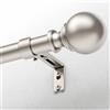 DEFYNEE Bastone per tende 80-305 cm, Estensibile, Ø 25 mm, in metallo, con staffe incluse, supporta montaggio a parete e soffitto, per soggiorno, camera da letto e cameretta, nickel spazzolato