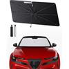 SHAOHAO Compatibile con Alfa Romeo Junior 2024 2025 Ombrellone Parasole Auto Parabrezza Anteriore Pieghevole Protezione UV Tessuto Antipiega Accessori
