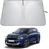 LANTU Parasole Parabrezza Per Citroen C5 Aircross 2018-2025 Ripiegabile Protezione Visiera Solare Con Tasca Portaoggetti Blocca Raggi UV Ombrello Da Sole