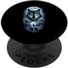 Wolf Howling Moon Night Thunder-Lightnin Lupo Ululando Luna Notte Thunder-Lightning Forest Predator PopSockets PopGrip Adesivo