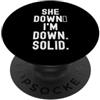 Couple Relationship Goals Partner Suppor lei giù im giù solido Relatable Onesto per uomini donne PopSockets PopGrip Adesivo