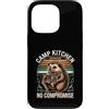 Hedgehog Camp Cooking Outdoor Kitchen Lo Custodia per iPhone 13 Pro Cucinaio da campeggio Hedgehog, chef da campeggio senza compromessi