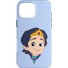 Disney Custodia per iPhone 16 Pro Max Disney Jr. Sofia the First Prince Zane Big Face Costume
