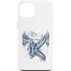Funny Outdoors Clothing for Men Women Ki Custodia per iPhone 13 Pesca Bigfoot e Alien all'aperto nella natura selvaggia