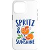Amalfi Coast Italian Style Summer Design Custodia per iPhone 16 Pro Max Spritz E Sunshine Italia Arance Rosse