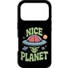 UFO Believer Custodia per iPhone 17 Pro Nice Planet - Teschio UFO alieno retrò