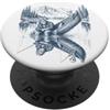 Funny Outdoors Clothing for Men Women Ki Pesca Bigfoot e Alien all'aperto nella natura selvaggia PopSockets PopGrip Adesivo