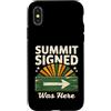Mountain Hiking Summit Signed Trail Trek Custodia per iPhone X/XS Il vertice firmato era qui escursionismo