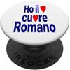 Frasi e Design Romani Cuore Romano Design con English Frase Popolare PopSockets PopGrip Adesivo
