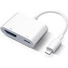 Beamingnet Adattatore Lightning AV digitale [Certificato Apple MFi] iPad HDMI Adapter Lightning a HDMI Cavo Plug and Play per iPhone 14/13/12/SE/11/XS/XR/X/8/7/iPad a TV/HDTV/Monitor/Proiettore