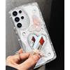 Toycamp Custodia per Samsung Galaxy S25 Ultra Donne Ragazze - Carino Girly Cuore Specchio Cover per Samsung S25 Ultra Wave Design Estetico Abbastanza Unico Funda per S25 Ultra