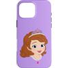 Disney Custodia per iPhone 16 Pro Max Disney Jr. Sofia the First Princess Sofia Big Face Costume