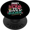 Custom T-shirt With JANET Name Birthday JANET Personalized Women's Gift Custom JANET PopSockets PopGrip Adesivo