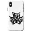 Gatto TShirt Grunge Gotico Vintage Alt Y Custodia per iPhone X/XS Cat TShirt Spaventoso Gatto Gattino Spaventoso Halloween